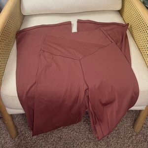 Aerie Offline High Rise Crossover Flare Leggings 34" Size large